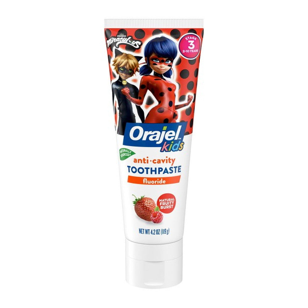 Orajel Kids Miraculous Anti Cavity Fluoride Toothpaste, 4.2 Oz